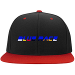 Embroidered Flat Bill High-Profile Snapback Hat